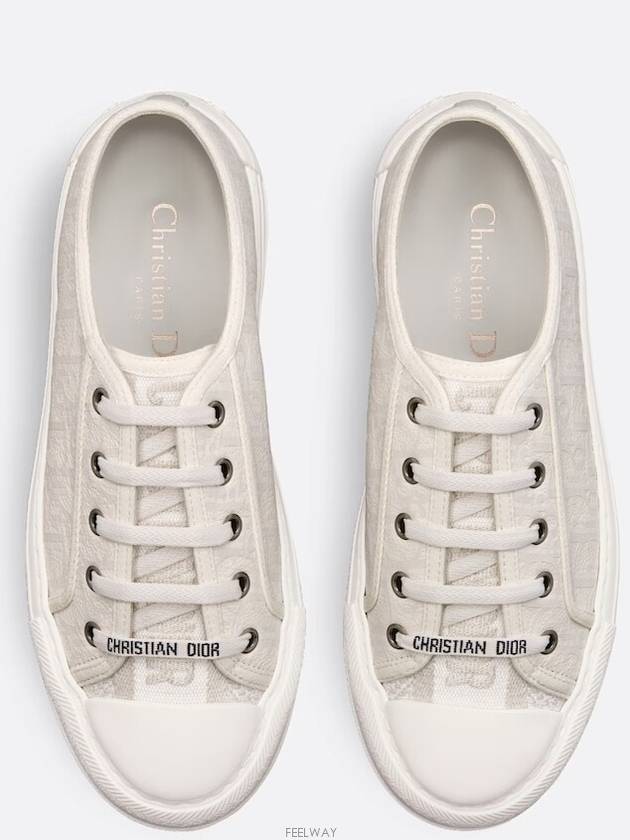 Walk'n' Platform Low Top Sneakers White - DIOR - BALAAN 4