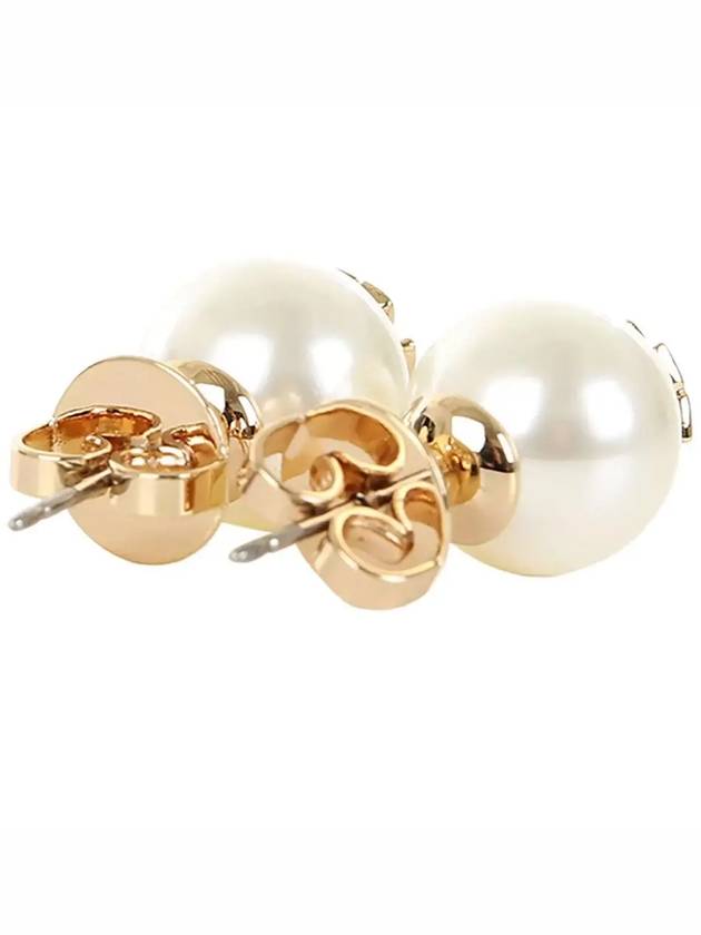 Crystal Pearl Stud Earring Gold - TORY BURCH - BALAAN 5