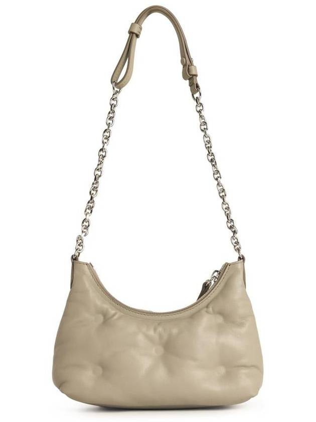 Maison Margiela Small 'Hobo' Grey Leather Bag - MAISON MARGIELA - BALAAN 3