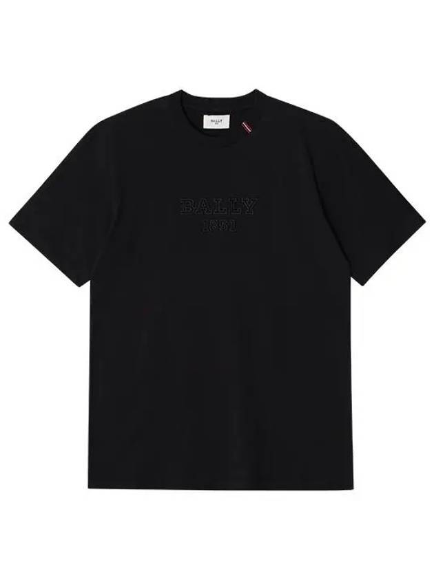 Logo Short Sleeve T-Shirt Black - BALLY - BALAAN 1