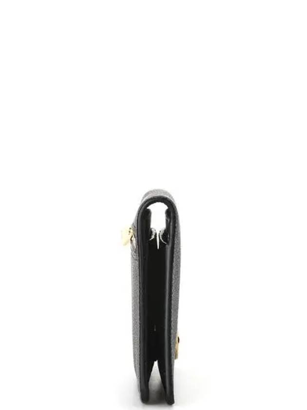 Gancini Continental Long Wallet Black - SALVATORE FERRAGAMO - BALAAN 3