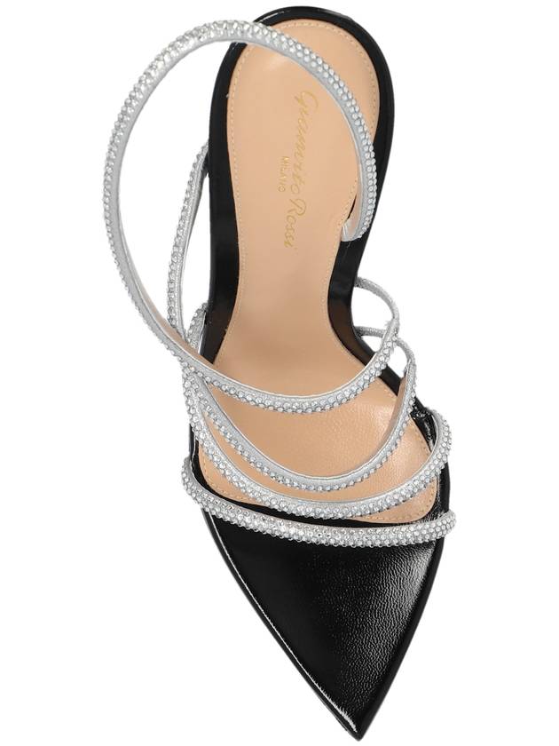 Gianvito Rossi Heeled Sandals Crystal Ettie, Women's, Silver - GIANVITO ROSSI - BALAAN 6