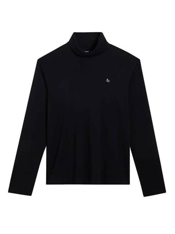 Aydin JL Embroidered Turtleneck Sweater Black - J.LINDEBERG - BALAAN 1