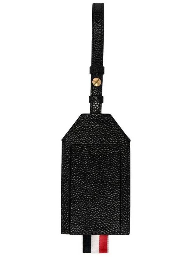 Monogram Coated Canvas Luggage Tag Medium Grey - THOM BROWNE - BALAAN 4