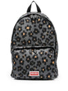 Hana Leopard Logo Zipper Nylon Backpack Misty Grey - KENZO - BALAAN 1