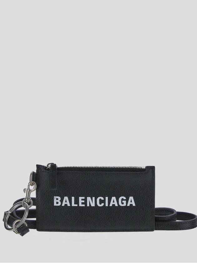 Cash Keyring Card Case Black Silver - BALENCIAGA - BALAAN 2