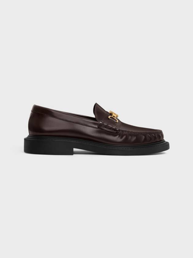 Universite Triomphe Chain Polished Bull Loafer Dark Brown - CELINE - BALAAN 2