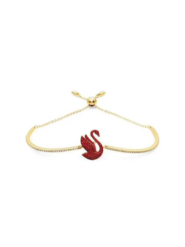 Iconic Swan Medium Bracelet Red Gold - SWAROVSKI - BALAAN 2