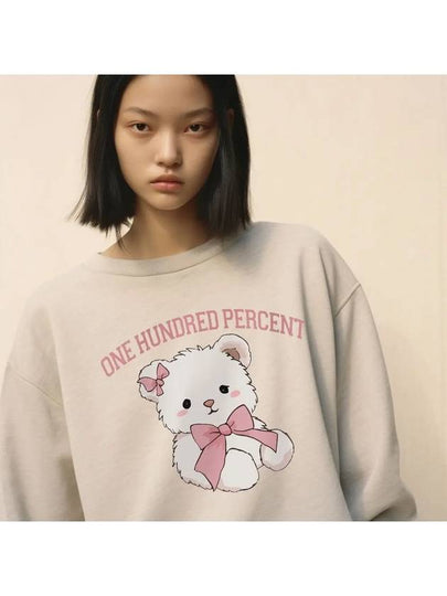 OHP x QUIRK Pink Bear Women Heavy Sweatshirt - ONEHUNDREDPERCENT - BALAAN 2