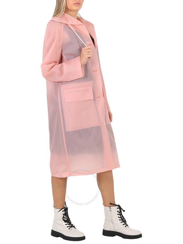 Burberry Ladies Rose Pink Transparent Trench Coat, Brand Size 10 (US Size 8) - BURBERRY - BALAAN 2