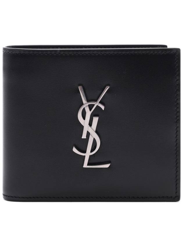 East/West Wallet In Smooth Leather Black - SAINT LAURENT - BALAAN 2