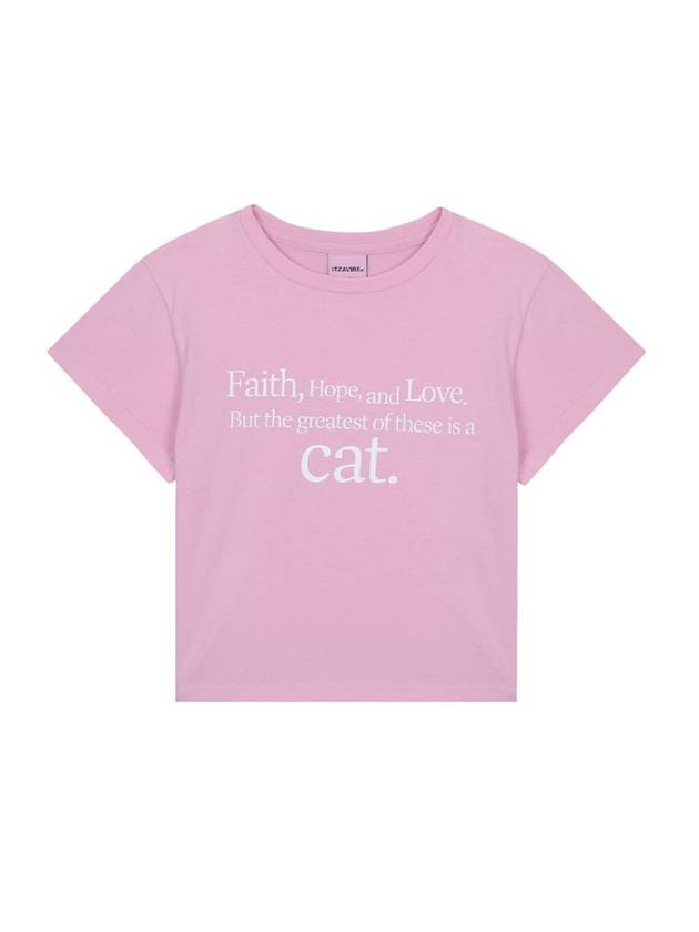 Cat Saying Short Sleeve T-Shirt Pink - ITZAVIBE - BALAAN 2