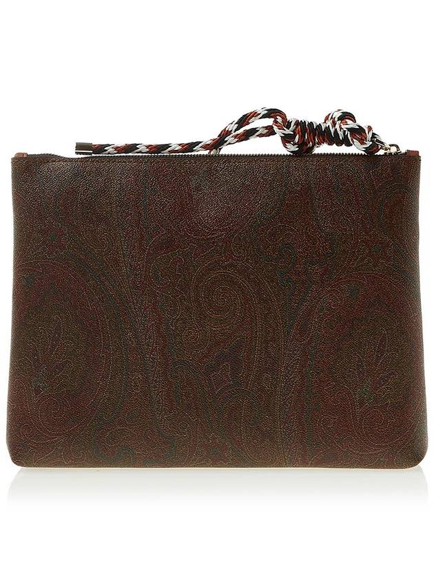 Etro Logo Paisley Clutch Bag Brown - ETRO - BALAAN 4