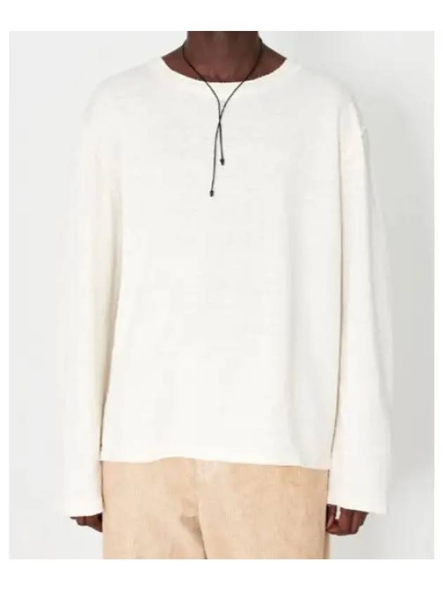 Crew Neck Long Sleeve Knit Top White - OUR LEGACY - BALAAN 2