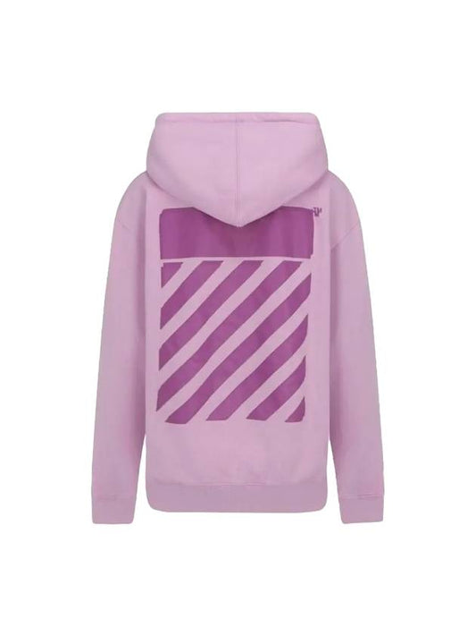 Diag striped hooded top pink - OFF WHITE - BALAAN 1