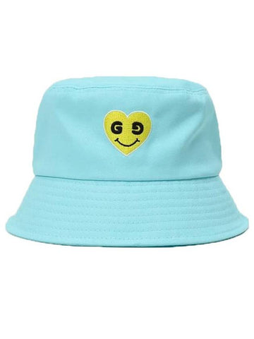 Yellow Heart Natural Fit Bucket Hat Sky Blue - GOXO - BALAAN 1