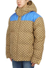 Men's Cotton Canvas Quilted Padding Camel Ebony - GUCCI - BALAAN 4