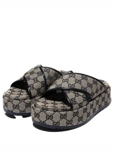 platform slide sandal slippers - GUCCI - BALAAN 1