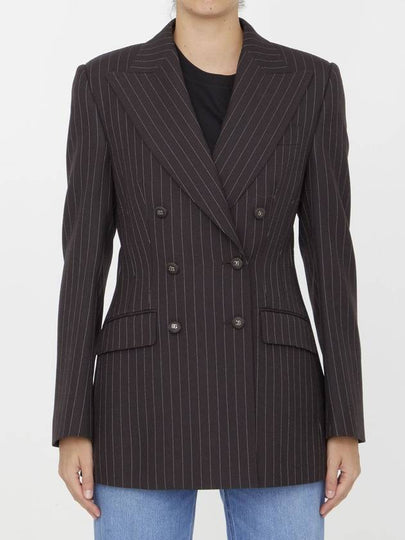 23 fw Pinstripe Wool Jacket F29QFTFR2ZTS8053 B0020499027 - DOLCE&GABBANA - BALAAN 2