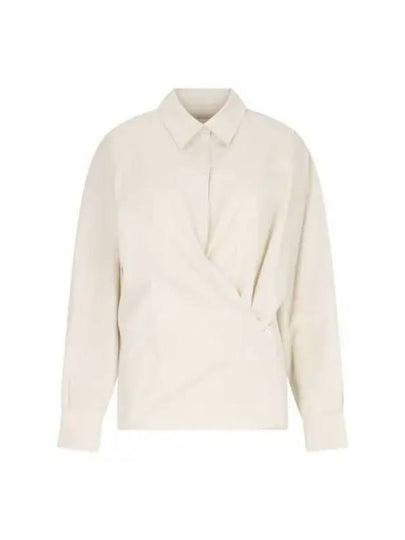 Straight Collar Twisted Shirt Ivory - LEMAIRE - BALAAN 2