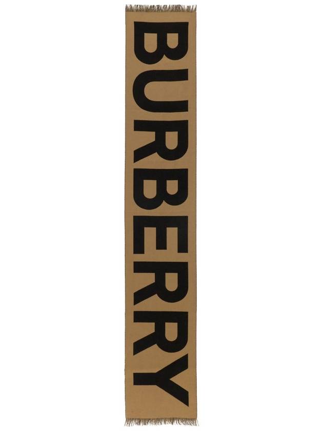 Logo Archive Scarf Brown - BURBERRY - BALAAN 3