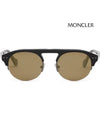 Sunglasses ML0071 01L black horn-rimmed half-mirror - MONCLER - BALAAN 3