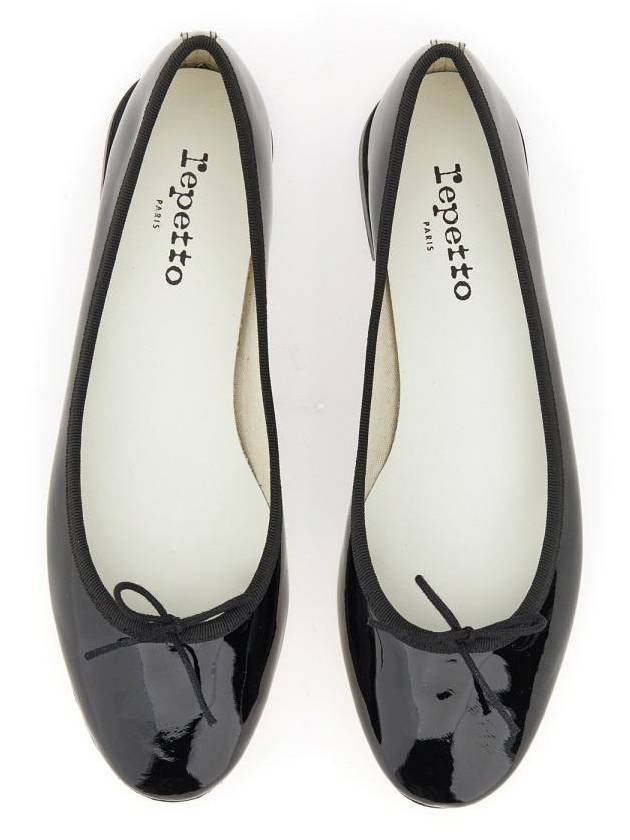 Women's Cendrillon Leather Ballerinas Flat Black - REPETTO - BALAAN 4