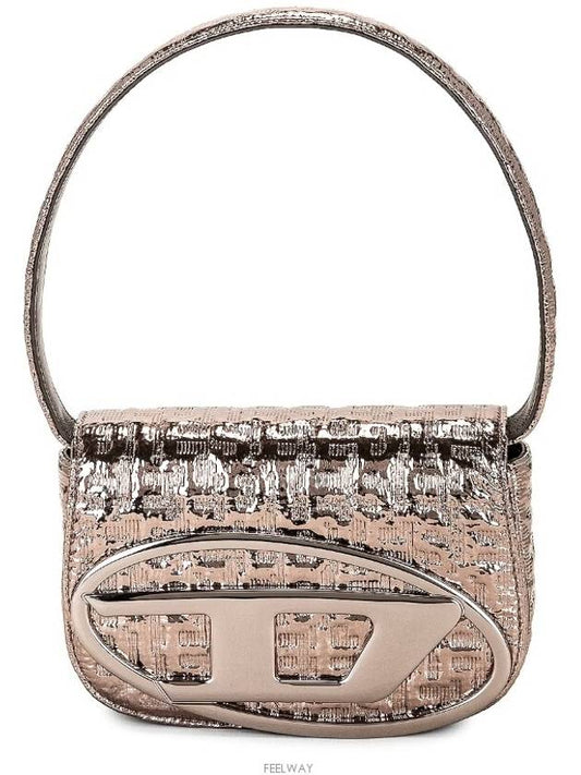 1DR Metallic Monogram Iconic Shoulder Bag Pink - DIESEL - BALAAN 2