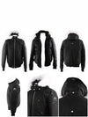 Men's Ballistic Bomber Jacket White Fox Fur Black - MOOSE KNUCKLES - BALAAN 8