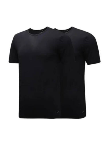 Dri Fit Relux Crew Neck Short Sleeve T-Shirt 2 Pack Set Black - NIKE - BALAAN 1