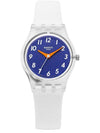 The Gold Within You Watch White Blue - SWATCH - BALAAN 1