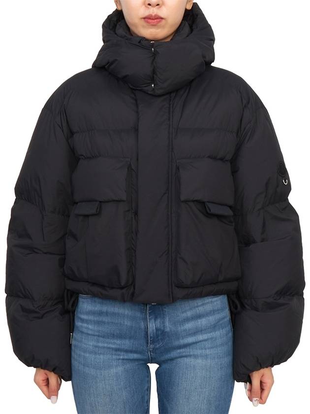 Kar Hooded Short Down Padding Black - MONCLER - BALAAN 2