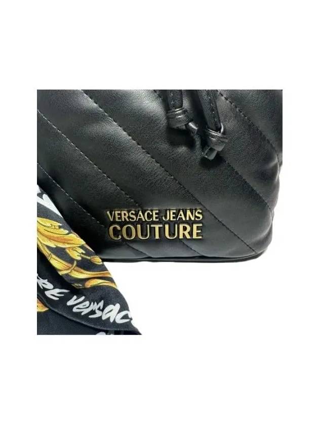 Jean Thelma Soft Bucket Bag Black - VERSACE - BALAAN 3