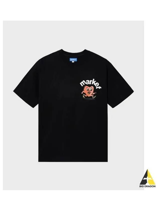 M FRAGILE T SHIRT BLACK - MARKET - BALAAN 1