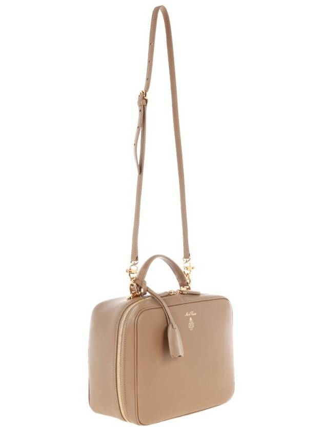 LEATHER LOGO LAURA SHOULDER TOTE BAG NUDE WOMEN - MARK CROSS - BALAAN 5