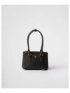 Galleria Saffiano Leather Mini Tote Bag Black - PRADA - BALAAN 2