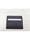 Intrecciato Weaving Card Wallet Black - BOTTEGA VENETA - BALAAN 2