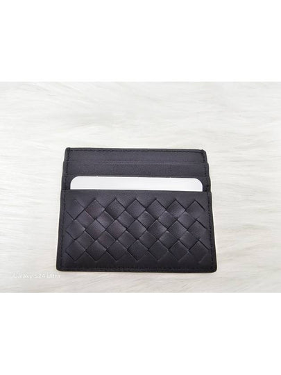 Intrecciato Weaving Card Wallet Black - BOTTEGA VENETA - BALAAN 2