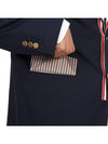 Typewriter Cloth Grosgrain Placket Sport Jacket Navy - THOM BROWNE - BALAAN 10