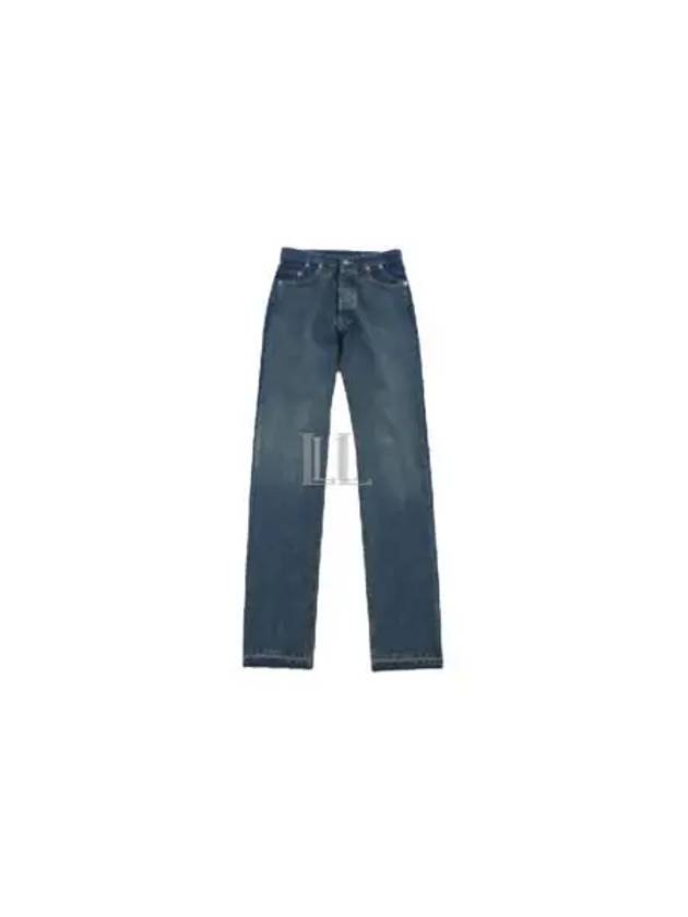 Back Stitch 7 Pocket Cotton Straight Jeans Blue - MAISON MARGIELA - BALAAN 2