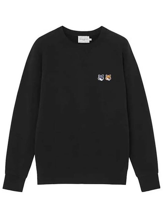 Double Fox Head Patch Classic Sweatshirt Anthracite - MAISON KITSUNE - BALAAN 2