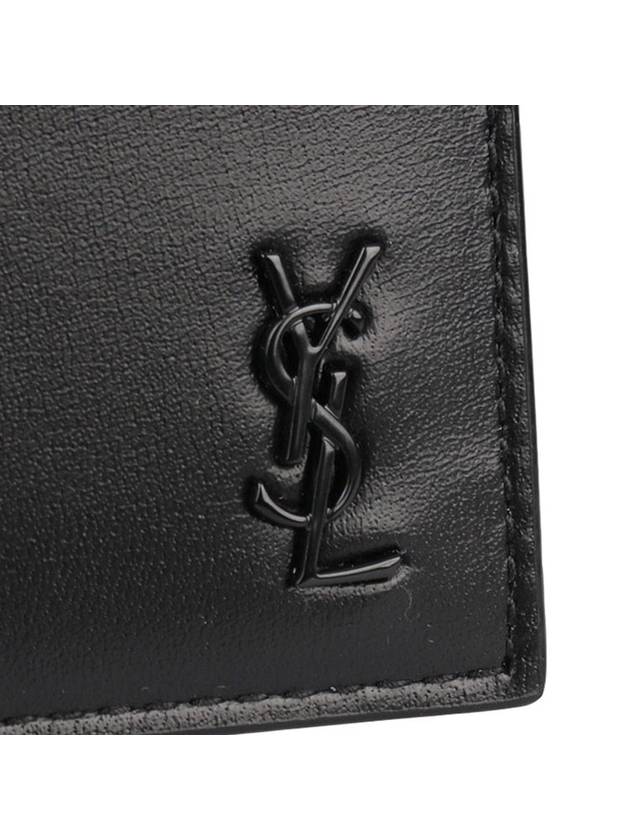 Mini Monogram Card Wallet Black - SAINT LAURENT - BALAAN 5