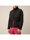 Men's Chrome-R Zip-Up Jacket Black - CP COMPANY - BALAAN 3