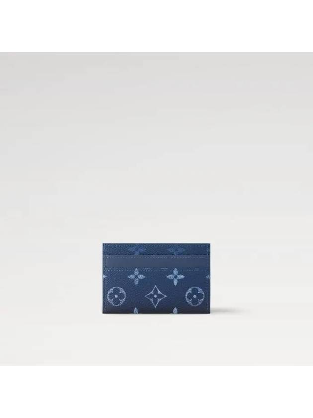 Monogram Gradient Double Card Wallet Navy - LOUIS VUITTON - BALAAN 4