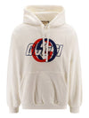 GG Interlocking Cotton Hoodie White - GUCCI - BALAAN 2