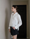 Linen White Stitched Shirt - YOUNESS - BALAAN 3