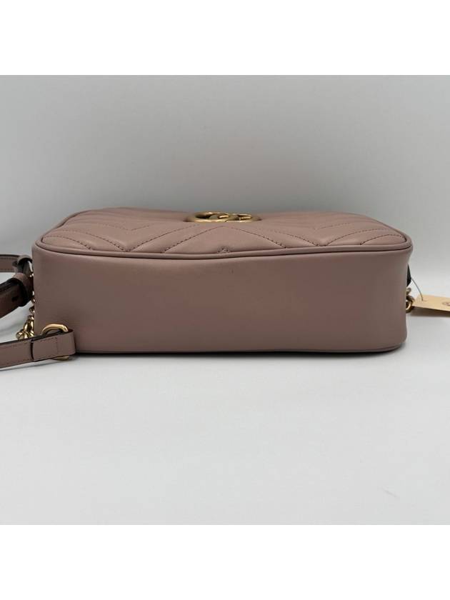 GG Marmont Matelasse Camera Bag Small Beige - GUCCI - BALAAN 5