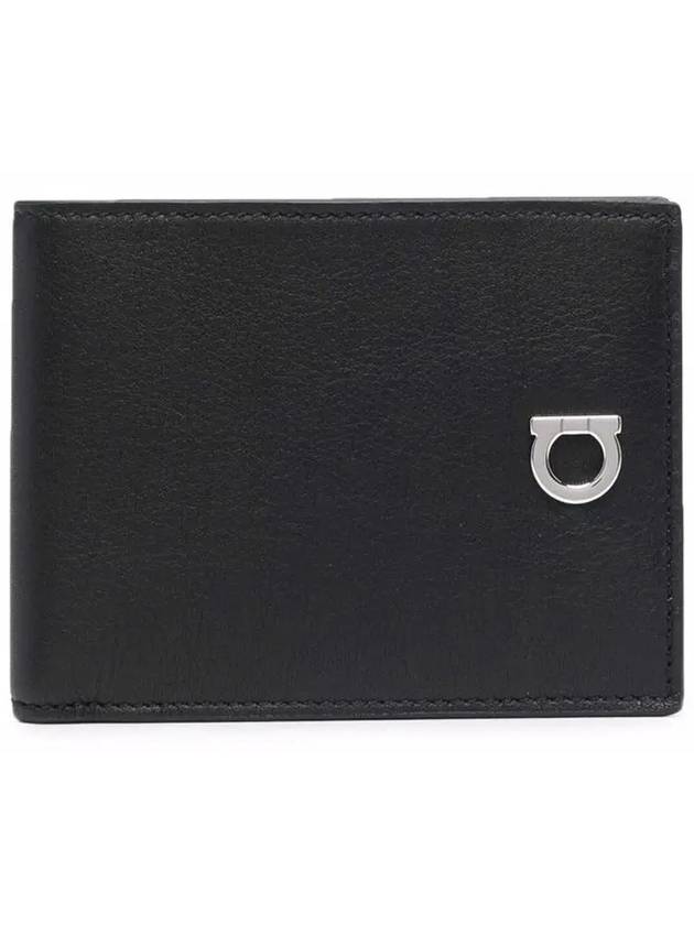 Men's Gancini Half Wallet Black - SALVATORE FERRAGAMO - BALAAN 3