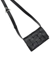 Cassette Intrecciato Small Cross Bag Black - BOTTEGA VENETA - BALAAN 5