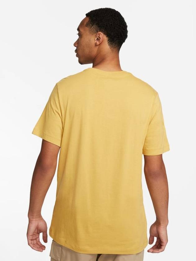 Sportswear Club Short Sleeve T-Shirt Yellow - NIKE - BALAAN 3